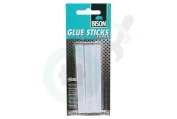 Bison  1490810 Glue Sticks Super, Transparant, 6 Patronen geschikt voor o.a. Bison Glue Gun Super, 11mm doorsnede
