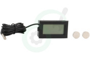 Universeel Digitale Koelkast Thermometer Zwart -50 tot +110 graden geschikt voor o.a. Diepvriezers, koelkasten