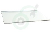 Junker 447339, 00447339 Koelkast Glasplaat Met strip 470x302mm geschikt voor o.a. KF24LA50, KFL24A50, KI18RA20