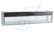 Siemens 705186, 00705186  Flessenrek Transparant met chromen rand geschikt voor o.a. KI26DA20, KI38SA40