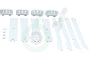 Hotpoint Koelkast 481231019131 Set deurgeleiders, wit geschikt voor o.a. ARG3401LH, KVIE3009A