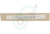 Hisense Koelkast HK1501596 Hisense Logo Sticker geschikt voor o.a. Diverse modellen