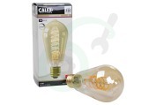 Calex  1001000700 LED Volglas Flex Filament Rustieklamp E27 3,8W geschikt voor o.a. E27 Goud Dimbaar 3,8W 250lm