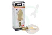 Calex  1101005200 LED Volglas Filament Kaarslamp 3,5W 250lm E14 geschikt voor o.a. E14 B35 Dimbaar