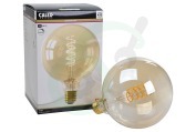 Calex  1001002200 Globe G125 Goud Flex Filament Dimbaar E27 5,5W geschikt voor o.a. E27 5,5W 470 Lumen 2100K