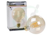 Calex 1001002100 Flex Filament G95 Globe Gold Dimbaar  LED E27 5,5W geschikt voor o.a. E27 5,5W 470 Lumen 2100K
