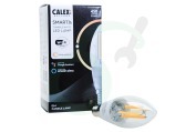 Calex  5101002700 Smart LED Filament Clear Kaarslamp B35 E14 Dimbaar geschikt voor o.a. 220-240V, 4,9W, 470lm, 1800-3000K