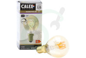 Calex  1001002700 Kogel LED lamp Flexible Filament Gold E14 Dimbaar geschikt voor o.a. E14 2,5W 136lm 2100K Dimbaar