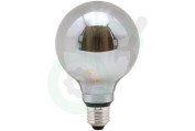 Calex  1201001000 LED Glasfiber Titanium G95 Globelamp 3,5W E27 Dimbaar geschikt voor o.a. E27 3,5W 40lm 2000K Dimbaar