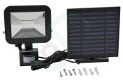 Calex  7501000200 Spot On Solar Floodlight geschikt voor o.a. 800 Lumen, 6000-7000K, IP44