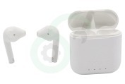 Universeel  DEFD4212 True Go Slim Earbud, Wit geschikt voor o.a. Draadloos, Bluetooth 5.0, USB-C