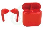 Universeel  DEFD4213 True Go Slim Earbud, Rood geschikt voor o.a. Draadloos, Bluetooth 5.0, USB-C
