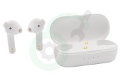 Universeel  DEFD4272 True Basic Earbud, Wit geschikt voor o.a. Draadloos, Bluetooth 5.2, USB-C
