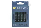 GPRCP200AA950C4 LR6 ReCyko+ Pro AA 2000 - 4 oplaadbare batterijen