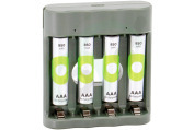 GP GPRCKCHB441U229 B441 USB  Batterijlader Recyko 4x AAA 850mAh geschikt voor o.a. + 4 AAA 850mAh batterijen  Nimh HR03