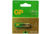 GP GPULT15A357C4 LR06 AA batterij GP Alkaline Ultra 1,5V 4 stuks geschikt voor o.a. Penlite Ultra Alkaline