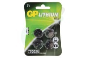 GP  GPCR2025STD350C4 CR2025 CR2025 GP Lithium knoopcel 3V geschikt voor o.a. DL2025 Lithium