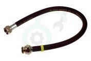 Universeel 404666 Gaskookplaat Gasslang Rubber flexibel voor losse apparaten geschikt voor o.a. Gastec 40 cm met koppelingen