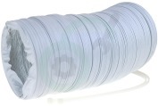 Universeel 61201100 Wasdroger Darm 102 mm wit -PVC- 3 meter geschikt voor o.a. incl. trekbandjes -doos-
