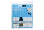 Easyfiks EasyfiksHI125UPN25CA Afzuiger Filter wasemkap -plat + verz.klr geschikt voor o.a. 570x470mm