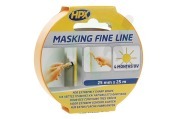 Universeel  FP2525 Masking Fine line Oranje 25mm x 25 meter geschikt voor o.a. Masking Fine line 25mm x 25 meter
