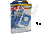 Kleenair FC8021/03  Stofzuigerzak S bag Micro Fleece 4 stuks geschikt voor o.a. S-BAG HR 8500-8599-FC9006
