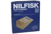 Nilfisk 82222900 Stofzuigertoestel Stofzuigerzak 14,0LTR CDB3020 GD2000 geschikt voor o.a. Family/Business  CDB3050