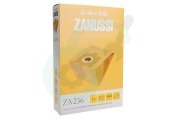 Sorma 9009235574 Stofzuiger Stofzuigerzak ZA236, 4 stuks, papier geschikt voor o.a. ZAN3300, ZAN3319, ZAN3342