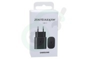 Samsung  SAM-10331-PK EP-TA800NBEGEU Samsung USB-C Travel Adapter, Zwart geschikt voor o.a. USB-C