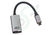 Universeel  AC7030 USB-C naar DisplayPort adapter geschikt voor o.a. Maximale resolutie 4096x2160 (4K)