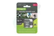 INMSDX64G10-SEC 64GB Security Micro SD 4K V30 UHS-1U3 A1 Class 10