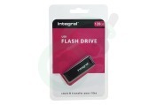 Integral INFD128GBBLK  Memory stick 128GB USB Flash Drive Zwart geschikt voor o.a. USB 2.0