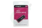 Integral INFD128GBBLK3.0  Memory stick 128GB USB Flash Drive Zwart geschikt voor o.a. USB 3.0