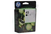 HP Hewlett-Packard HP-51645A HP 45 HP printer Inktcartridge No. 45 Black geschikt voor o.a. Deskjet 800 series