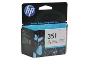 HP Hewlett-Packard HP-CB337EE HP 351  Inktcartridge No. 351 Color geschikt voor o.a. Photosmart C4280, C4380