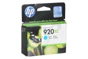 Hewlett Packard CD972AE HP 920 XL Cyan  Inktcartridge No. 920 XL Cyan geschikt voor o.a. Officejet 6000, 6500