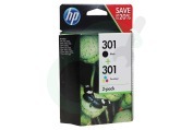 HP  HP-N9J72AE HP 301 Combi Black + Color N9J72AE geschikt voor o.a. Deskjet 1050,2050,3050A