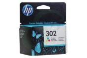 HP  HP-F6U65AE F6U65AE HP 302 Color geschikt voor o.a. Deskjet 1110, 2130, 3630