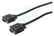 Universeel  VGA Kabel Male - Male, 5.0 Meter, Full HD, 15 Polig geschikt voor o.a. 5.0 Meter, Full HD, 15 Polig