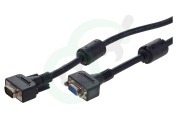 Universeel  VGA Kabel Male - Female, 5.0 Meter, HD 1680x1050, 15P geschikt voor o.a. 5.0 Meter, HD 1680x1050, 15 Polig