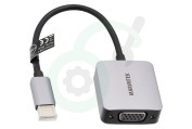 Marmitek  25008370 Adapter USB-C > VGA geschikt voor o.a. USB-C naar VGA adapter