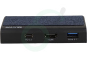 Marmitek 25008476 Connect USB C  Hub 4 geschikt voor o.a. USB-C naar HDMI 2.0, USB 3.2, 1000 Mbps internet