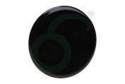 Whirlpool 52933, C00052933 Fornuis Branderdeksel 55mm -zwart emaille- geschikt voor o.a. P640