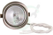 Etna 400189 Dampkap Lamp Spot, compleet, Chroom rand geschikt voor o.a. WS9011LMUU, A4422TRVS, ISW870RVS