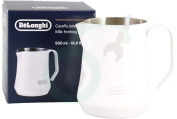 DeLonghi Koffiezetapparaat AS00006519 DLSC081 Melkopschuimkan Wit, 500ml geschikt voor o.a. Capuccino, caffe latte, latte macchiato, 500ml
