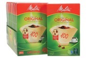 Melitta  6627300 Koffiefilter bruin 100, 40 stuks geschikt voor o.a. Aromaboy