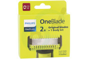 Philips QP620/50 Scheerapparaat Scheerblad OneBlade Face + Body kit geschikt voor o.a. OneBlade/OneBlade Pro