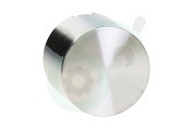 Whirlpool 480121103213 Microgolfoven Knop Draaiknop, zilver geschikt voor o.a. BLPMS8100, BLVE8110