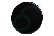 Whirlpool 481936069679 Fornuis Branderdeksel Sterk, zwart geschikt voor o.a. AKM217, AKM250, AKM375