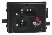 Whirlpool 481945299412 Wasemkap Controlepaneel Print + bedieningspaneel geschikt voor o.a. AKB086